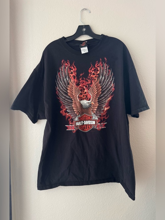 Harley-Davidson Other - Harley-Davidson Men’s Black Eagle Flame Graphic T-Shirt XXL